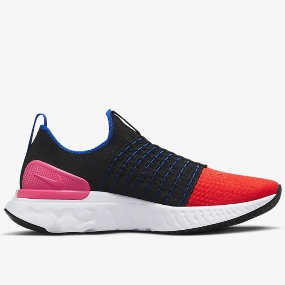 NIKE Slip-On Sneakers Pink Black Blue Accents Women’s Size 7 NWT